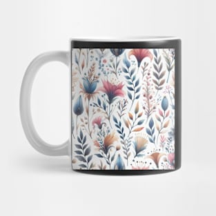 Vintage Leaves Pattern Mug